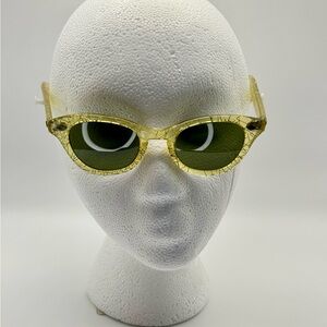 Vintage Italian Style Yellow Sunglasses